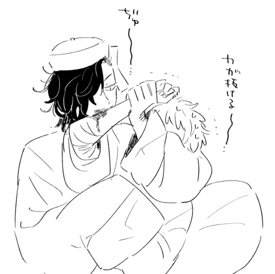 @Fukusykokka ハムハム(物理)です!原稿以外の絵を久々に描けて楽しかったです! 