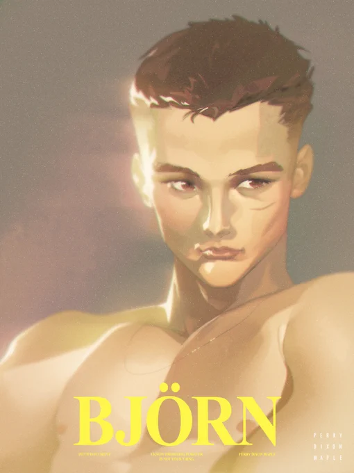 BJÖRN | I hadn't painted a face in a while and this Björn thirst-trap is what came out.  
