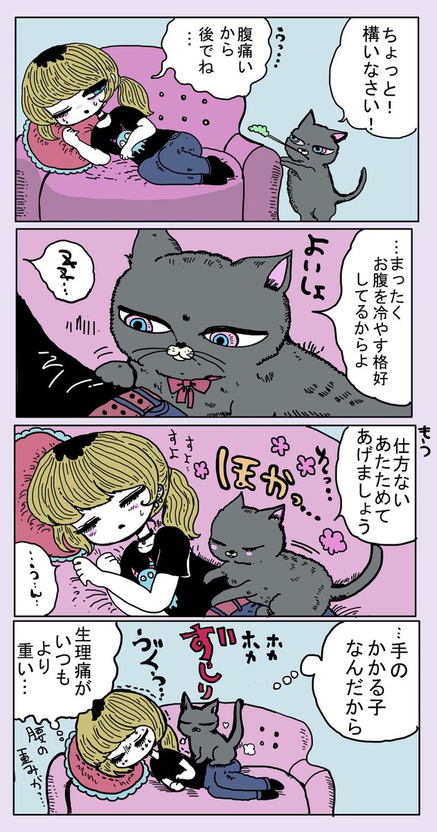 飼い猫と飼い主さん 