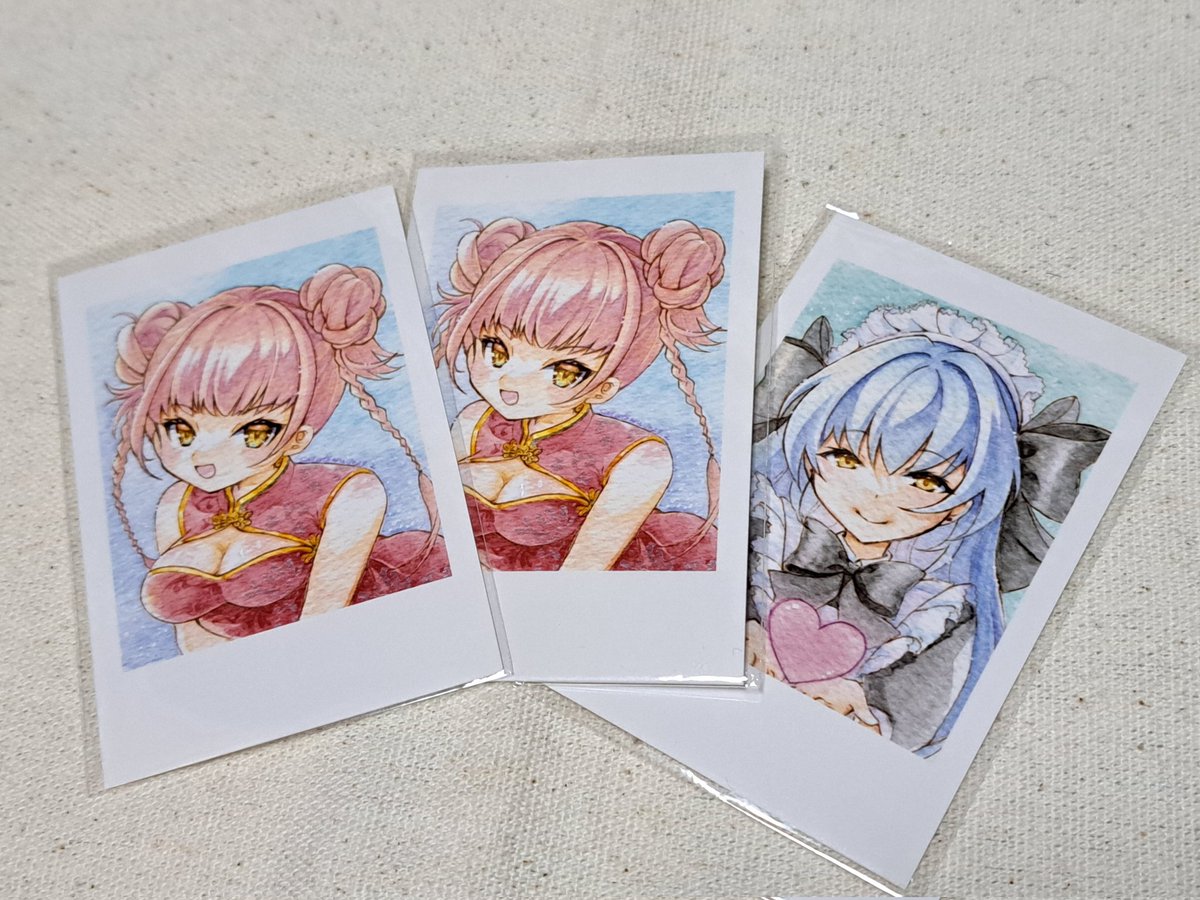 「現在BOOTHにてboostのお礼に入れさせていただいているイラストカードは残り」|ささつゆ🦊5/5【COMITIA144】H28b📚5/6【A40】参加のイラスト
