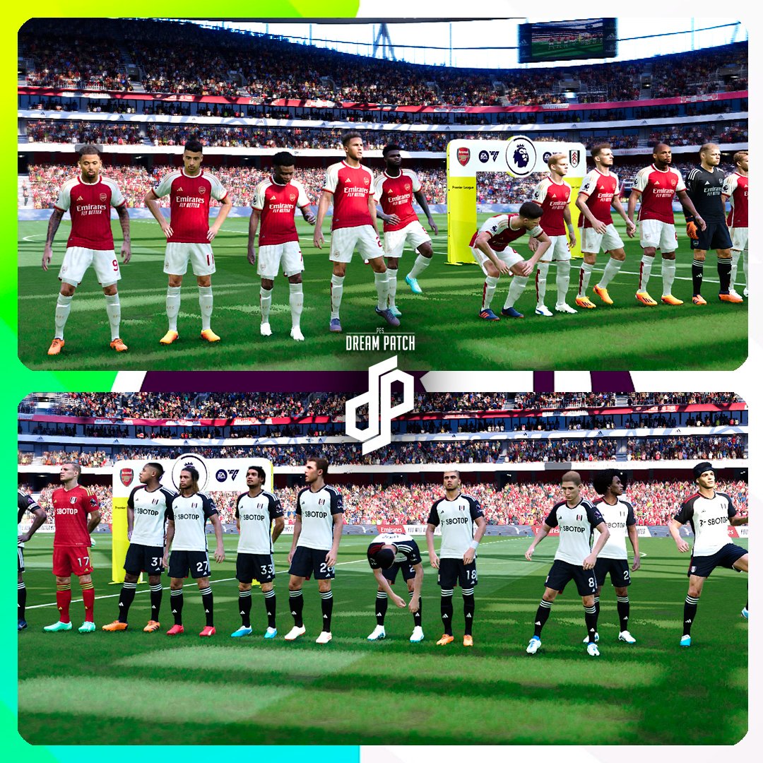 PESDreamPatch's tweet photo. 🔴 𝗠𝗔𝗧𝗖𝗛𝘿𝘼𝙔 ⚪️

@arsenal 🆚 @fulhamfc
🕒 3pm (UK time) 
🏆 @premierleague
 
🏟️ Emirates Stadium
Gracias al Gran ISCO @isco_pasten nuevo Scoreboard de #premierleague 
Solo en #PesDreamPatch #PES2021 #efootball #SeasonUpdate

NUEVA BETA en PATREON: https://t.co/lzHygsLJ6w https://t.co/UO3iCX8vZE