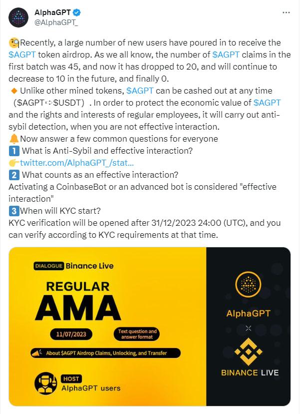 @tukurbello542 @AlphaGPT_ @binance @BSCNews @cz_binance @elonmusk