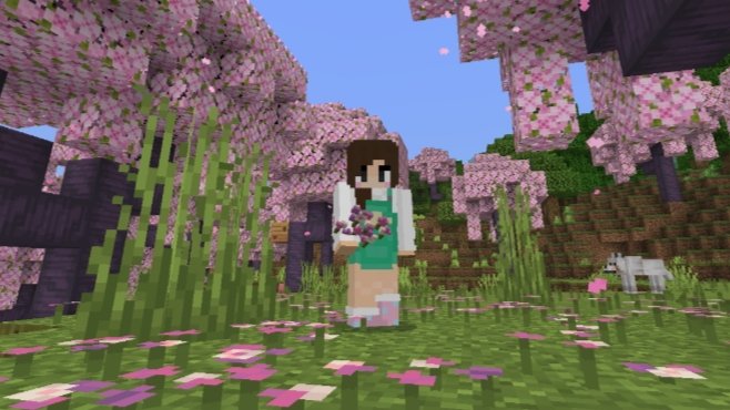 Luna_3clipse's tweet photo. 🌸 I think it's safe to assume that we're vibing with the Cherry Blossom Biome, right!? https://t.co/gTiRcxPmpn