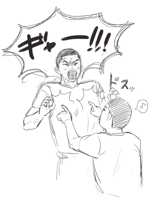 チクビを当てられたマツモョ 