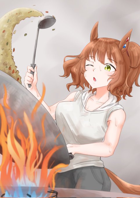 「animal ears frying pan」 illustration images(Latest)