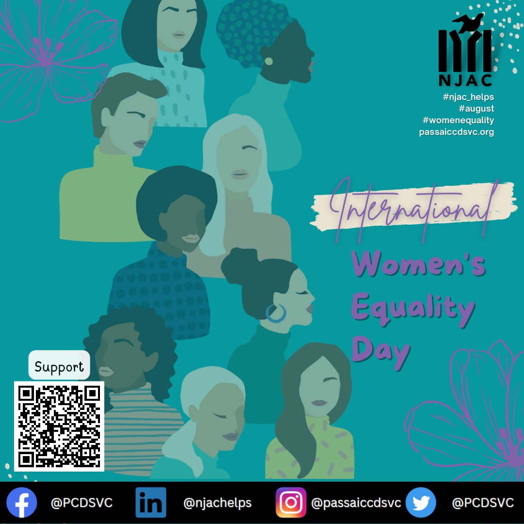 #WomenEquality is NOW!!!

Support our campaign, as we create more equality for women through our programs for those in need.

#womensupportingwomen #equality #womensrights #womensequalityday #womenempowerment #passaiccountynj #communityresource #nonprofit #newjersey #njac_helps