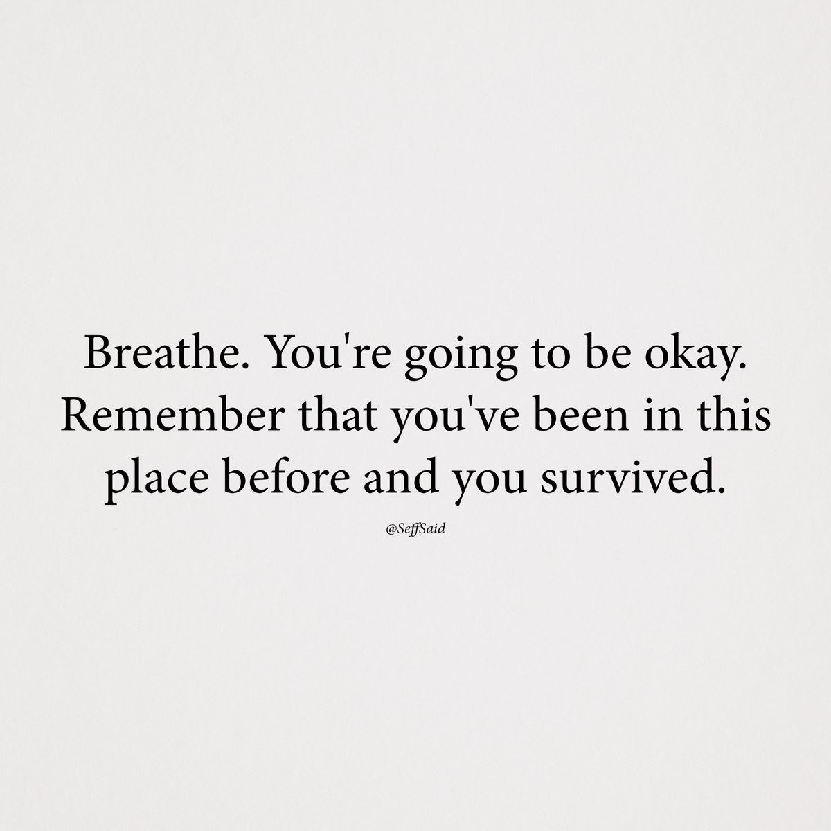 You're going to be ok