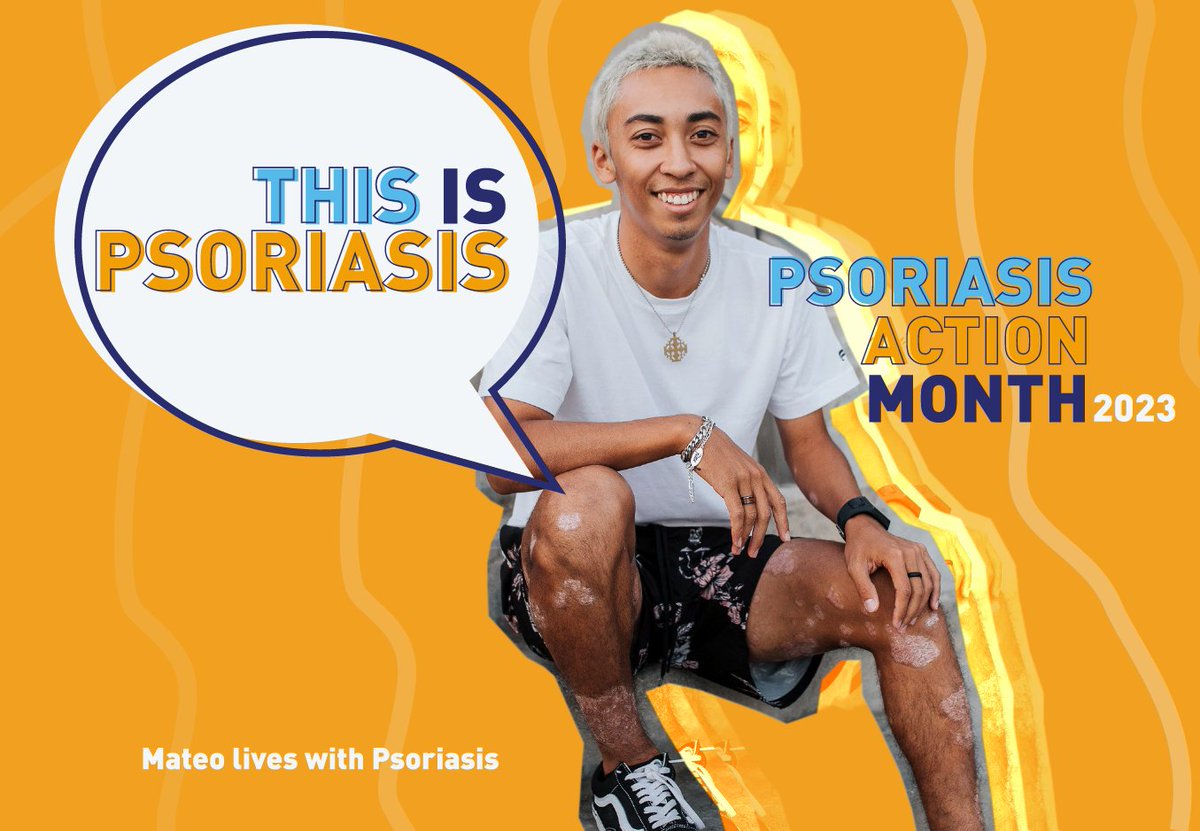 NPF's tweet photo. August is #PsoriasisActionMonth. Over 125 million worldwide live with #psoriasis, and each one has their own unique story.
Use the #ThisIsPsoriasis hashtag and show us your definition of psoriasis. Then head to our website to learn more. https://t.co/bW0soaBZ8X https://t.co/JD2XpYDbR1