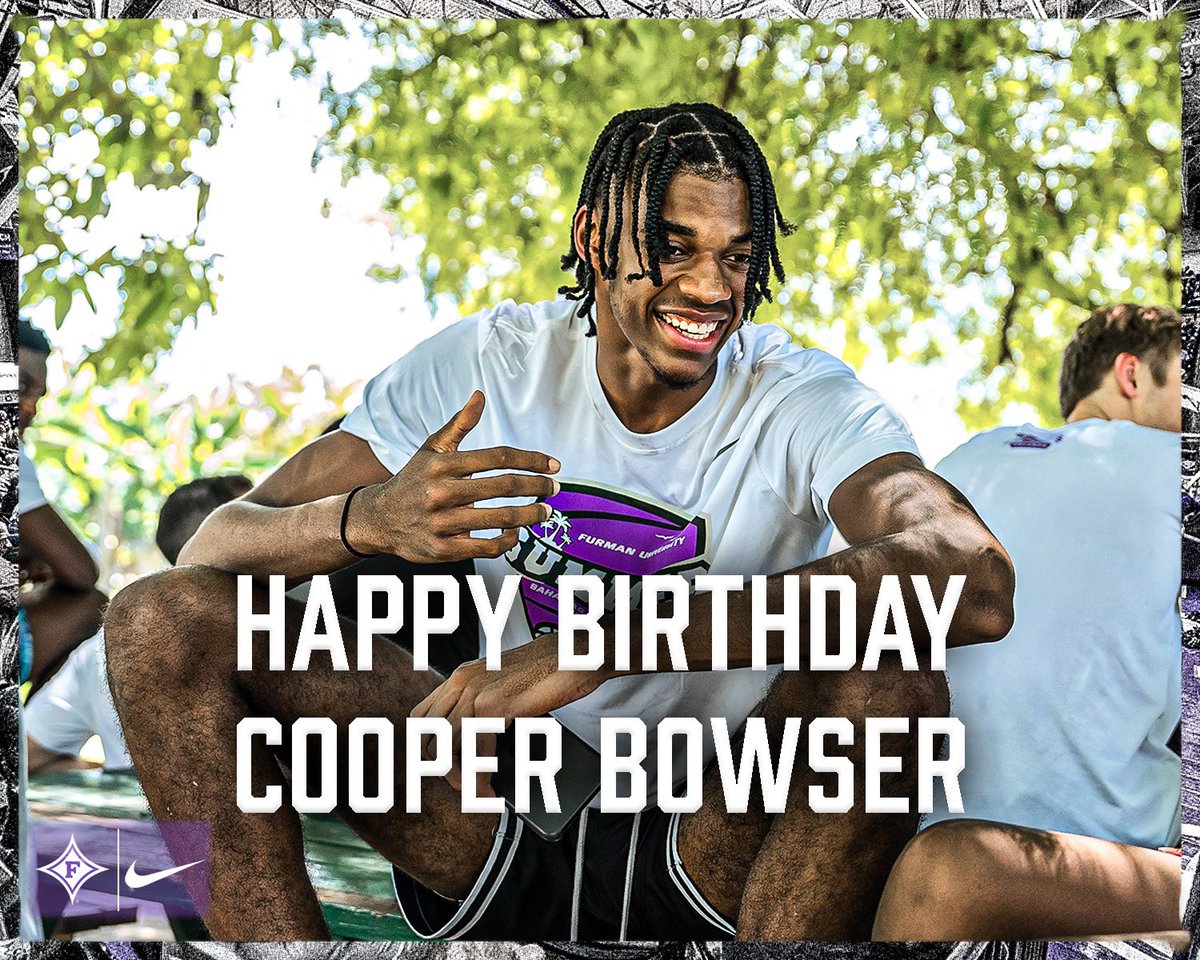 Furman Basketball (@furmanmbb) on Twitter photo Happy birthday to #21, Cooper Bowser! 
#AllDIN // #BetterTogether Happy birthday to #21, Cooper Bowser! 
#AllDIN // #BetterTogether