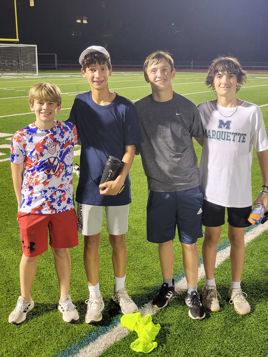 A big thanks to our ball boys last night!