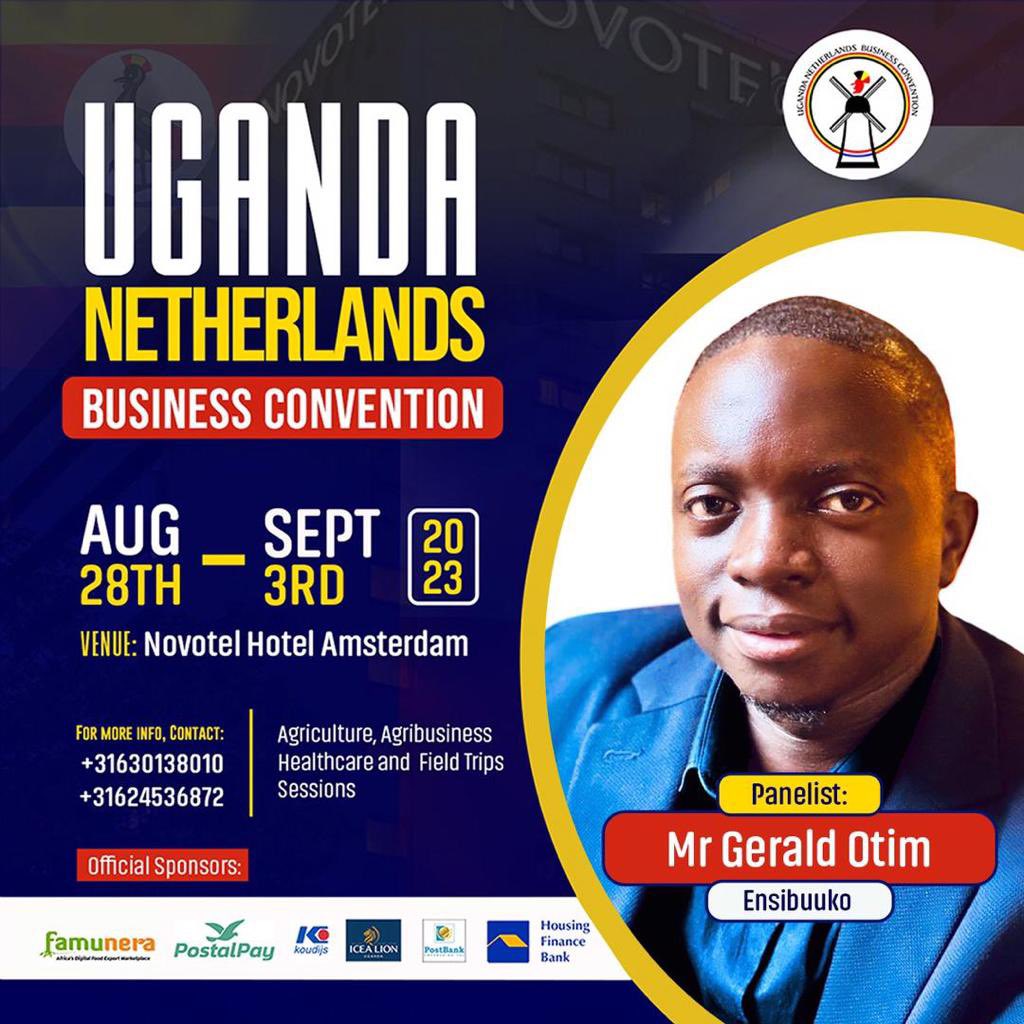 I will be on the panel at this year’s <a href="/UNBC_/">UNBC (Uganda Netherlands Business Convention)</a> Uganda Business Convention, an annual event that matches the Netherlands with Uganda’s business community and policy makers. I will discuss @Ensibuuko and our perspectives on #LastMileBanking #FinancialInclusion <a href="/ITCnews/">International Trade Centre (ITC)</a> #UNBC2023