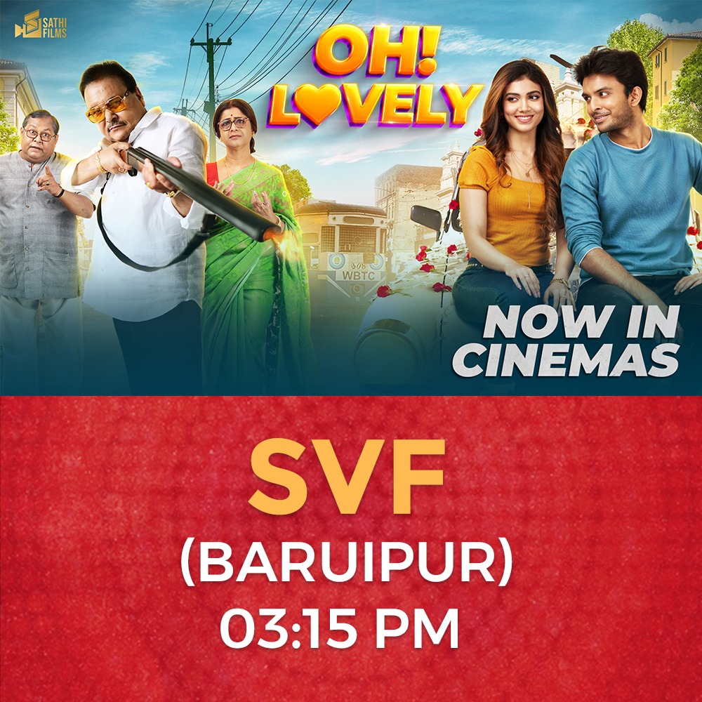 sathifilms's tweet photo. 'Oh!Lovely' In Cinemas Near You!
দেখে নিন Hall-এর নাম ও Show Timings গুলো আর Tickets Book করুন এখনই আপনার সুবিধে অনুযায়ী! https://t.co/Ezz6b9unCH

#OhLovely #SathiFilms #Rik #RajnandiniPaul #MadanMitra #KharajMukherjee #LaboniSarkar #HaranathChakraborty #cinebap #bengalifilm https://t.co/om8DSXiVFU