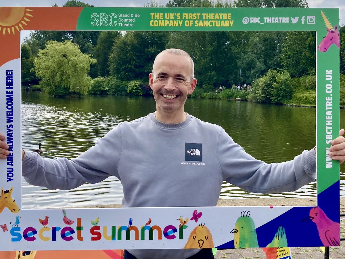 Jamesatherton1's tweet photo. We had a brilliant adventure at Alexander Park #Oldham today with @SBC_Theatre and @OldhamColiseum. If you’re looking for a fun, family experience this weekend then check out #SecretSummer https://t.co/9DiINODlzu fresh air, games, stories, face painting and more!!! https://t.co/byObeA5IeT