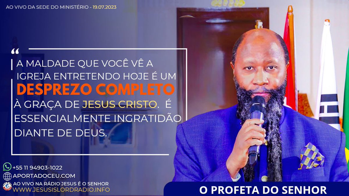 FujimotoLiamar's tweet photo. #BrazilRevivalPhase2 Não podemos desprezar a Graça de Deus. https://t.co/wJo5icYzo9