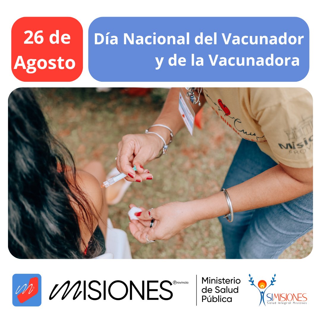 ¡Hoy celebramos el Día Nacional del Vacunador y la Vacunadora en Argentina! 
▪️ Agradezco a todos los vacunadores por su labor esencial en la protección de la salud de nuestra comunidad 💉💙