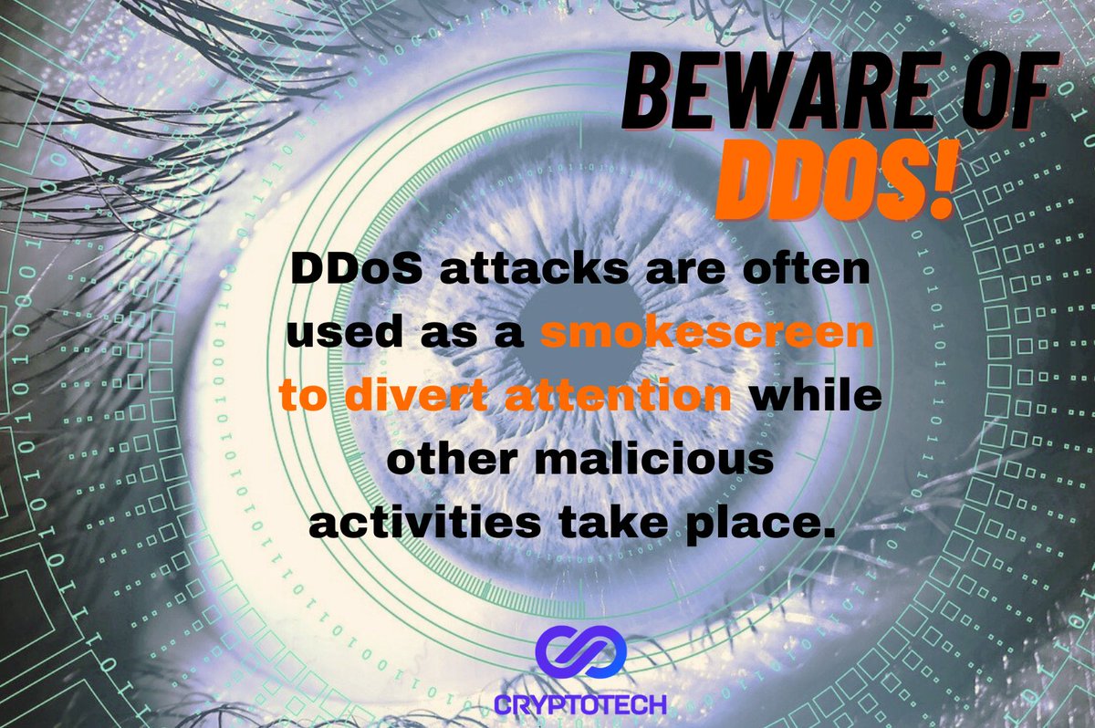 1 day 1 DDoS fact : 

 Day 4 -

Did you know? DDoS attacks are often used as a smokescreen to divert attention while other malicious activities, like data theft or network infiltration, take place. Stay alert to multi-layered threats. 

#DDoSAttacks #Cybersecurity #DDoSProtection…