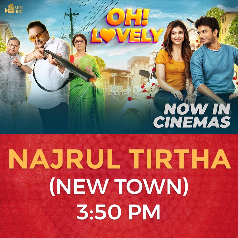 sathifilms's tweet photo. Hoogly থেকে Durgapur!
'Oh!Lovely' এখন সব জায়গায়! https://t.co/Ezz6b9unCH
Book Your Tickets Now &amp;
Watch the film in cinemas near you!

#OhLovely #SathiFilms #Rik #RajnandiniPaul #MadanMitra #KharajMukherjee #LaboniSarkar #HaranathChakraborty #cinebap #bengalifilm #bengalimovie https://t.co/1GwhGAY5hw
