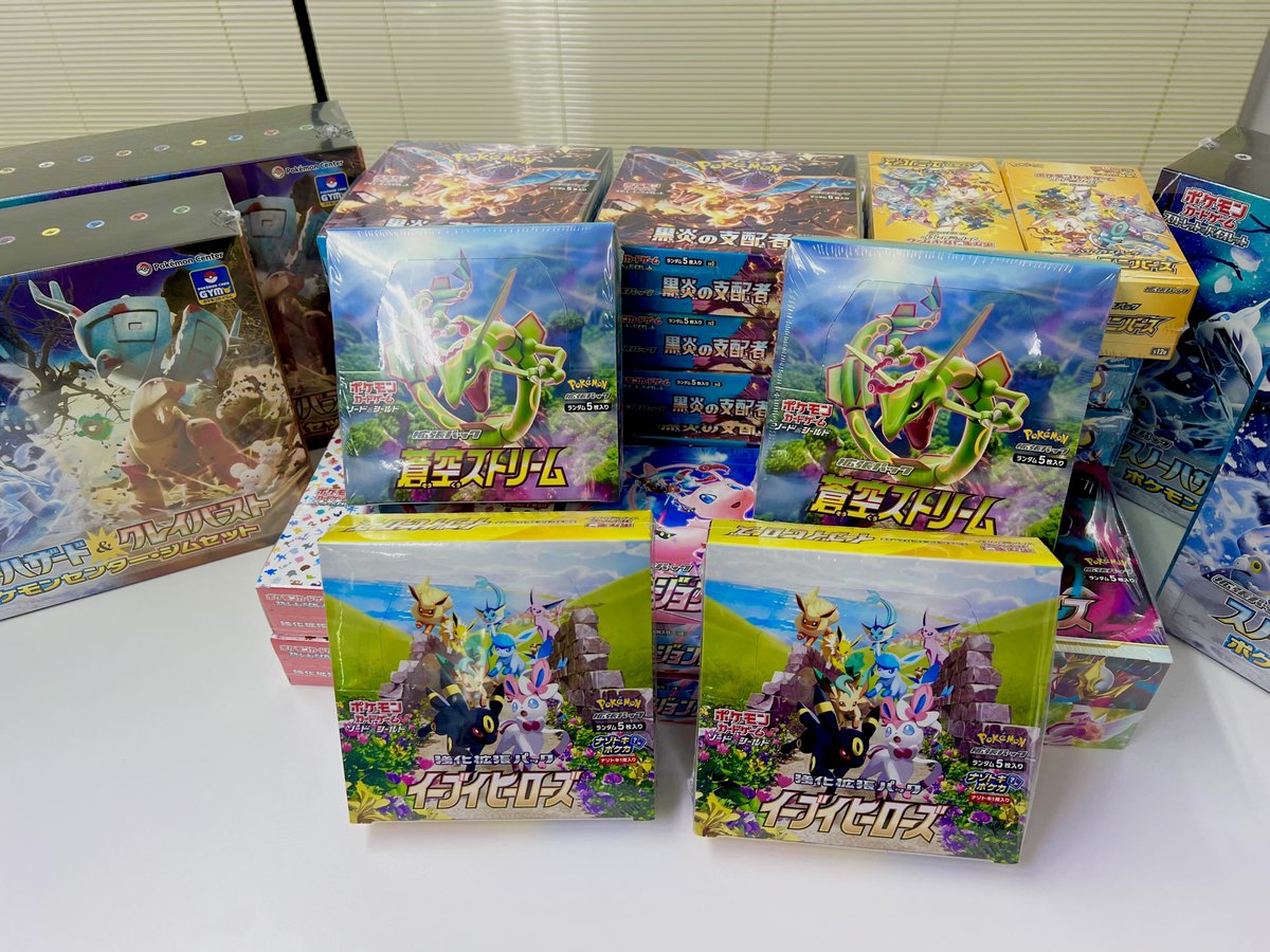 ジャンク品 蒼天ストリームイーブイヒーローズ1BOX ご入店についてのお知らせ】 8/27(日) 11:00～は… LINEお友達会員様
