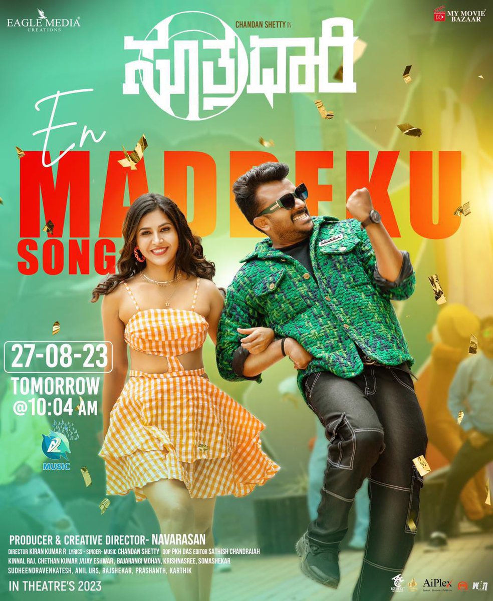 swamy_shree's tweet photo. Tomorrow!!! @navarasan_y @apurva_officiall @itsvijayeshwar @mymoviebazaar ❤️⭐️ @chandanspshetty https://t.co/0mtgFnBCQQ