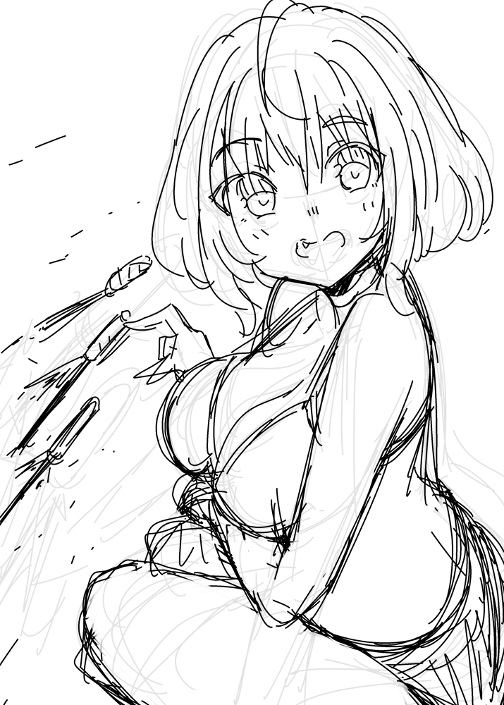 水着なー 