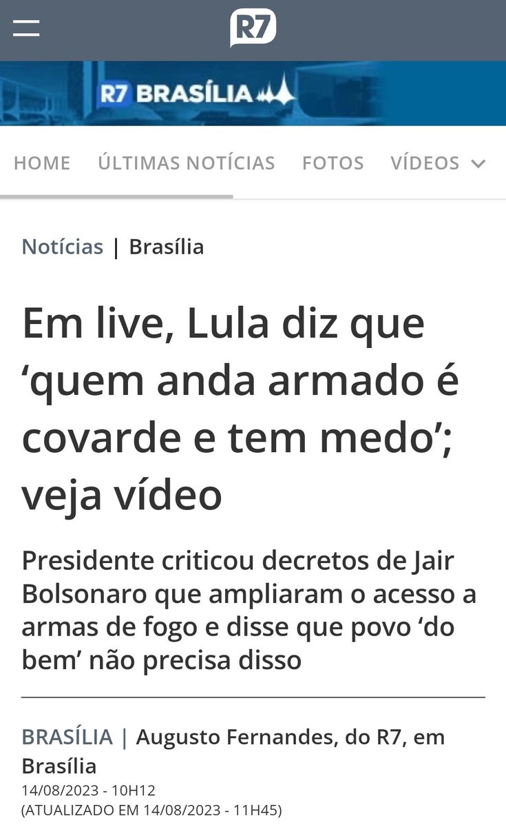 Bolsonarosp38's tweet photo. @jgprates @Metropoles @igorgadelham Insegurança pra vocês segurança pra mim! https://t.co/v5m3I4TfBa