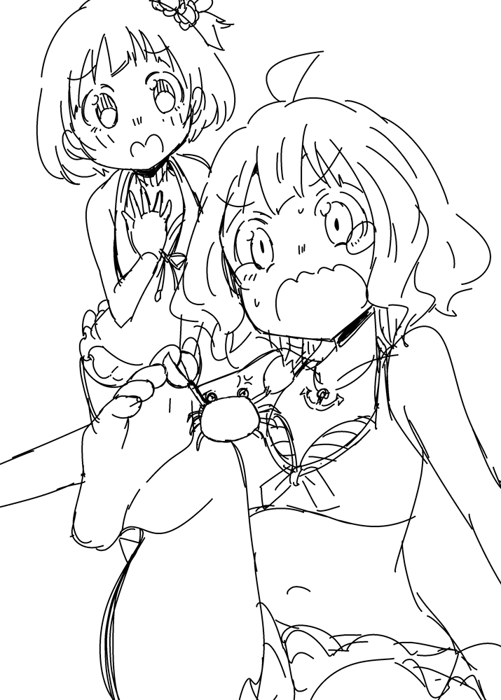 水着なー 