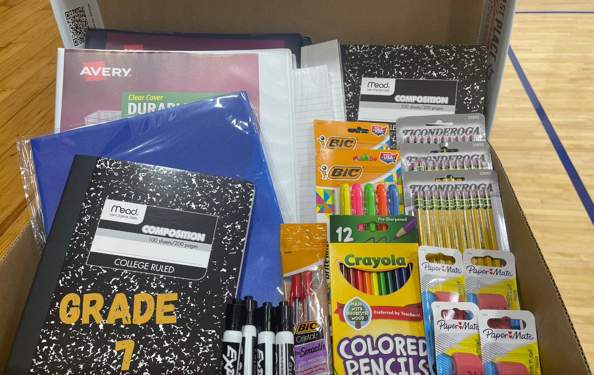 LHEdFoundation's tweet photo. The LHEF volunteers sorted all of the #1stDsySchoolSupply kits at our Long Hill Township schools today. 
Here are some of the kits as examples. 
#backtoschool #LHEF #CentralMiddleSchool #MillingtonSchool #GilletteSchool #LongHillTownship #LongHillEducationFoundation https://t.co/Y1clO8EVQO
