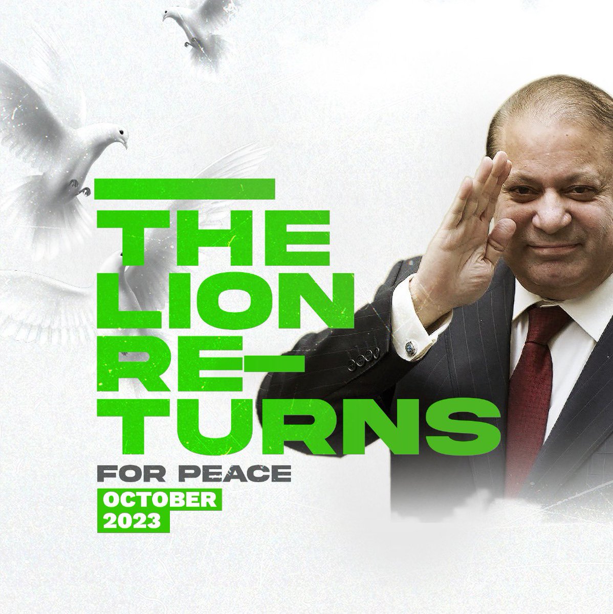 Atifrauf79's tweet photo. With Nawaz Sharif, the good fortune of Pakistan will return. Wazir e Azam Nawaz Sharif insha'Allah #TheLionReturns https://t.co/jHIUfEbTLt