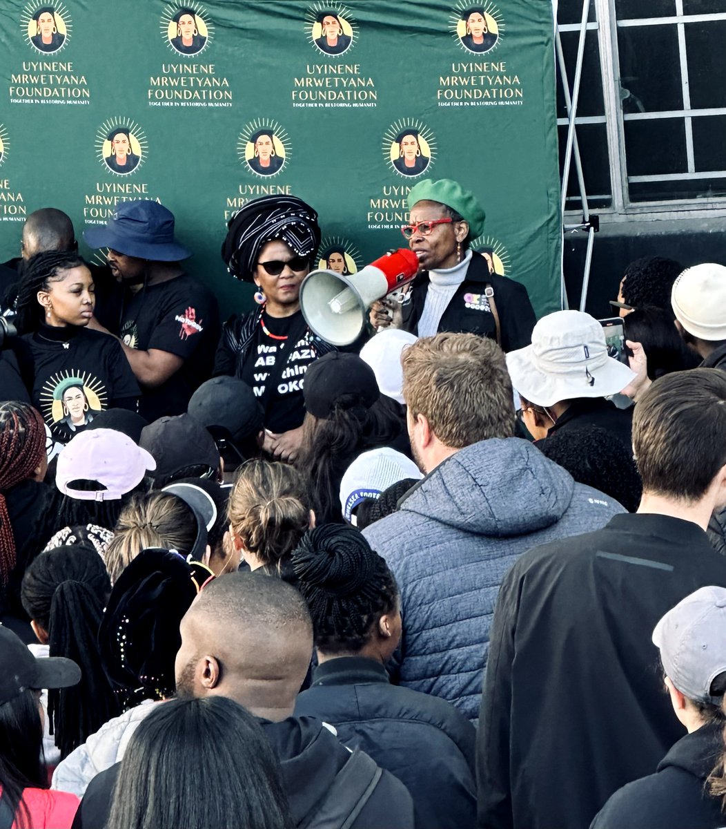 Humbling to be part of the Uyinene  Mrwetyana Anti GBVF Unity Walk. The partnership between <a href="/UCT_news/">UCT</a> and the Uyinene Mrwetyana Foundation deepened today. Being tasked with walking back from the Post Office to Roscommon residence on Uyinene's behalf was a solemn experience.