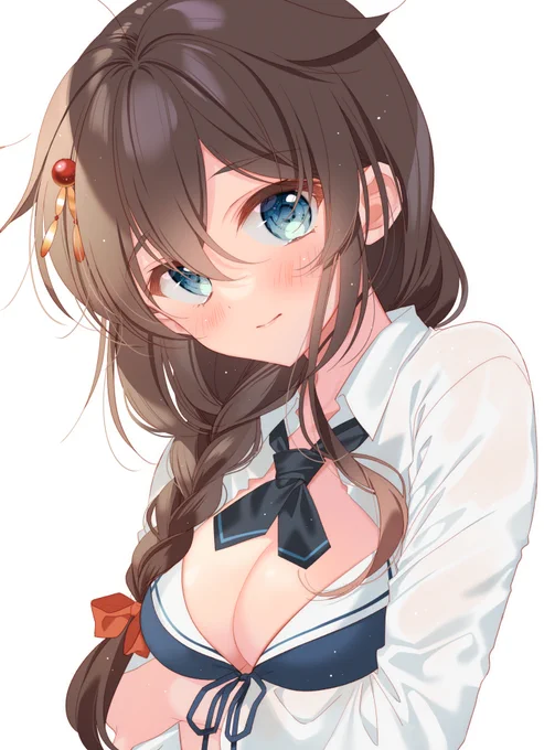 時雨ちゃん改三水着実装おめでとう (実装前わくわくバージョンです)