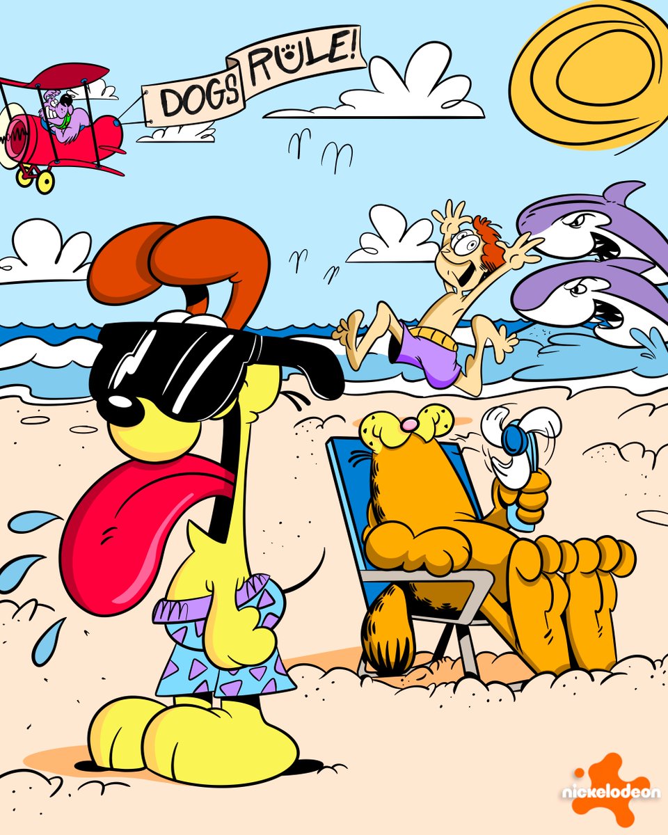 Garfield's tweet photo. every dog has its day #NationalDogDay https://t.co/00SONxSgT3