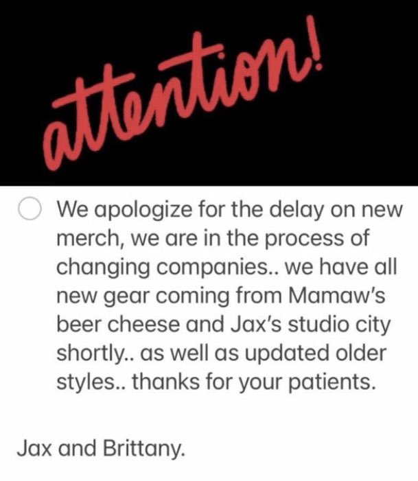 Jax and Brittany didn’t get the trademark for Mamaw’s beer cheese reddit.com/r/BlockedByJax…