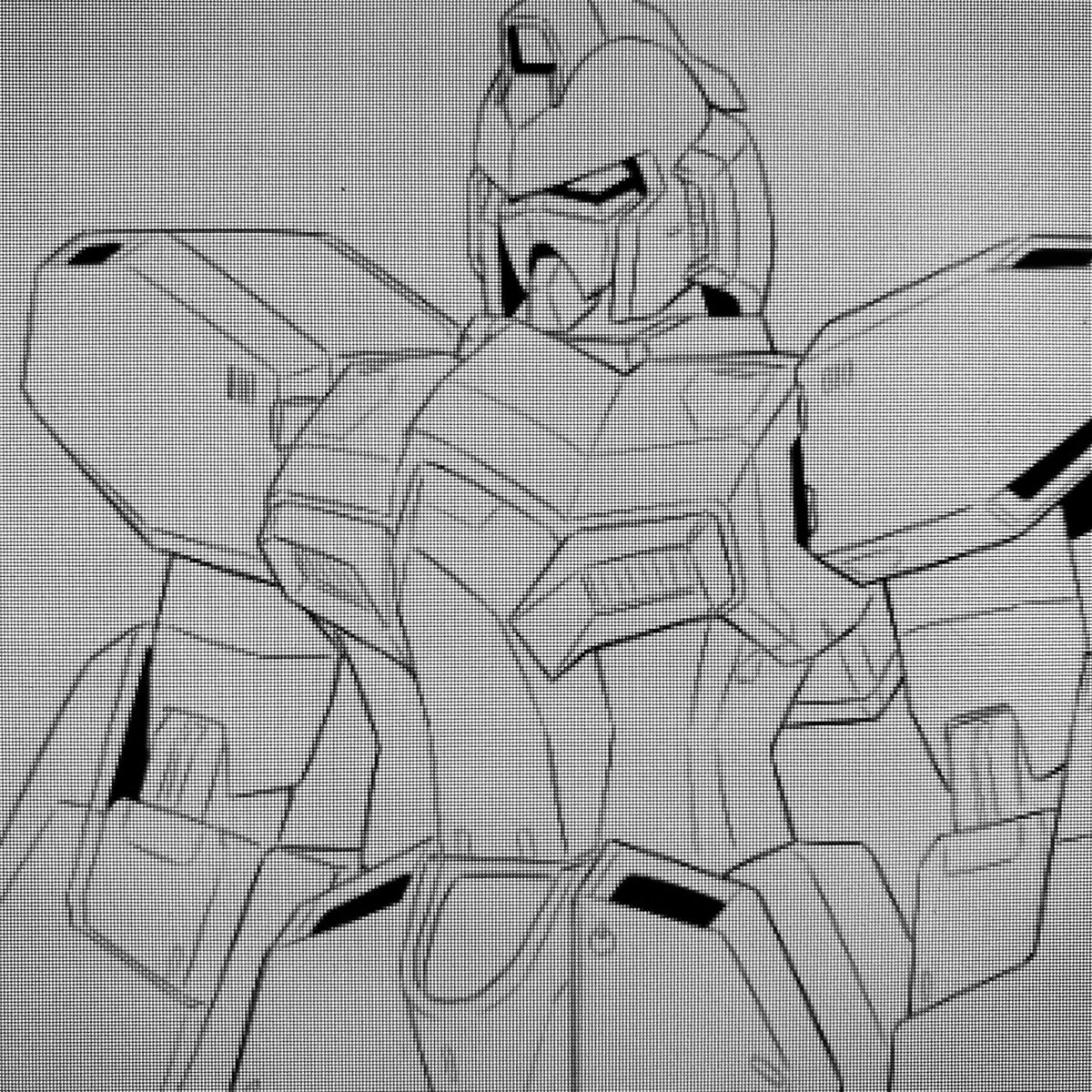ガンイージ描き直してる 