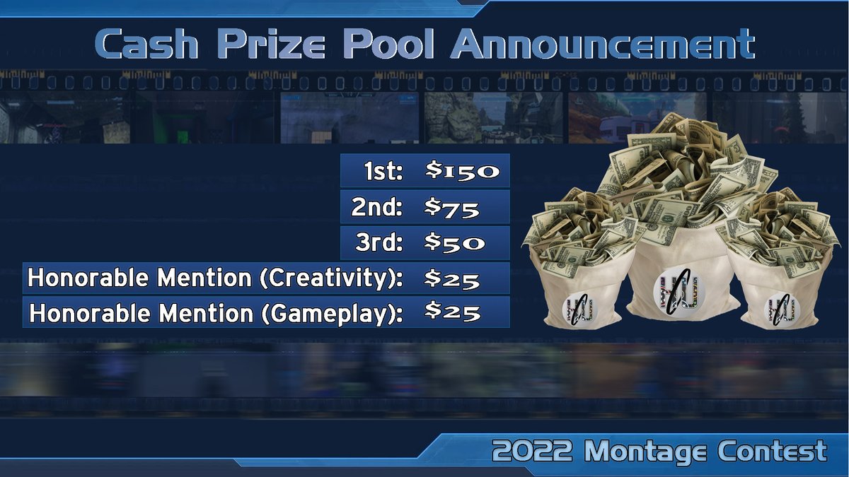 HaloUploads's tweet photo. 🔹7 days remaining to submit a montage created during 2022.

🔹Many thanks to @SquattingxBear and @westside for their generous donations to the current 2022 Montage Contest!

🔹If you'd like to donate for the upcoming 2023 Montage Contest:

https://t.co/Fmq0qcRDQC https://t.co/4uxq6ahTAm