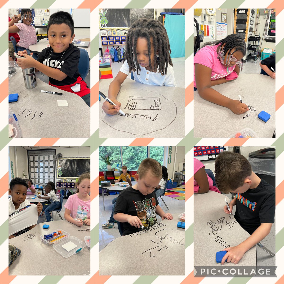 dancer567827's tweet image. A glimpse at the end of our week ❤️ Lunch with the Principal, target number talk, and working on our math strategies. 2nd grade is awesome 🤩 #TheWatwoodWay #SecondGradeMath @WatwoodElem