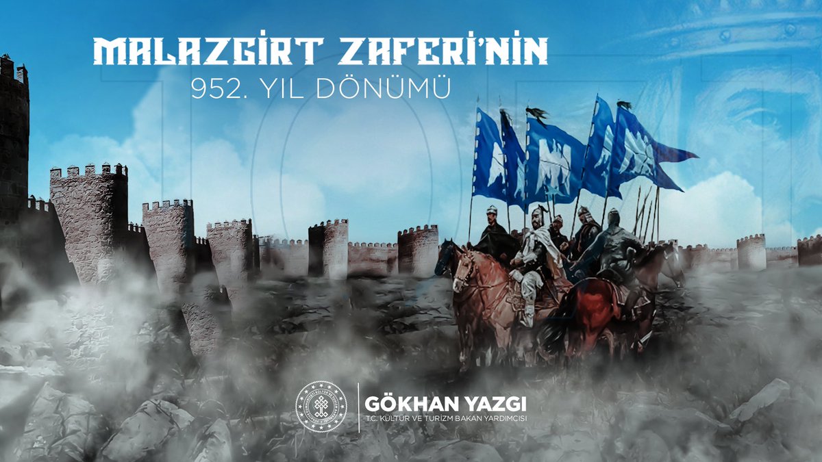 #MalazgirtZaferi'nin 952. yıl dönümünde milletimize Anadolu'nun kapılarını açan Sultan Alp Arslan’ı ve aziz şehitlerimizi rahmet ve minnetle anıyorum. 🇹🇷