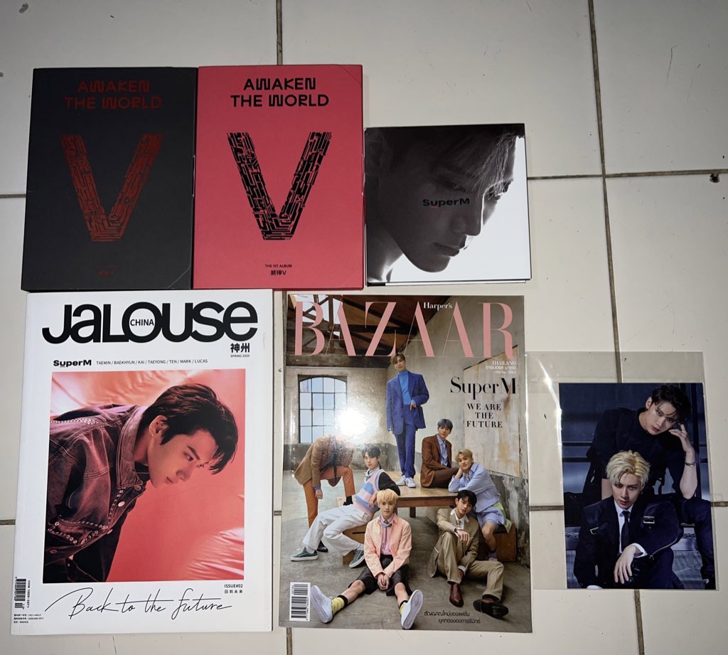 137pls's tweet photo. Awakwn the world บั้มเปล่า 100 
Super m ver.Ten บั้มเปล่า 150
Jalouse ver.Ten 100
Bazaar super m 150
All free shipping ———

 #ตลาดนัดsuperm #ตลาดนัดwayv https://t.co/jkcu3wVIlE