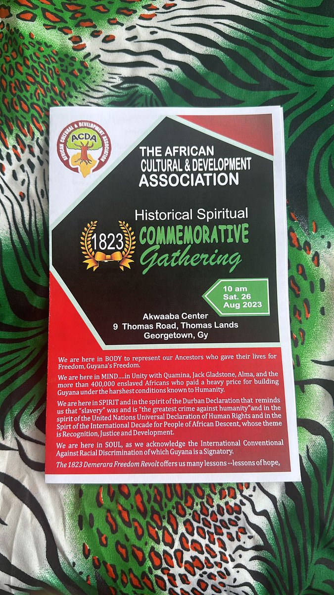 RepairCampaign's tweet image. The Repair team is spending the morning with the African Cultural & Development Association (ACDA) for a Historical Spiritual Commemorative Gathering.
#Guyana #AfricanDevelopment
