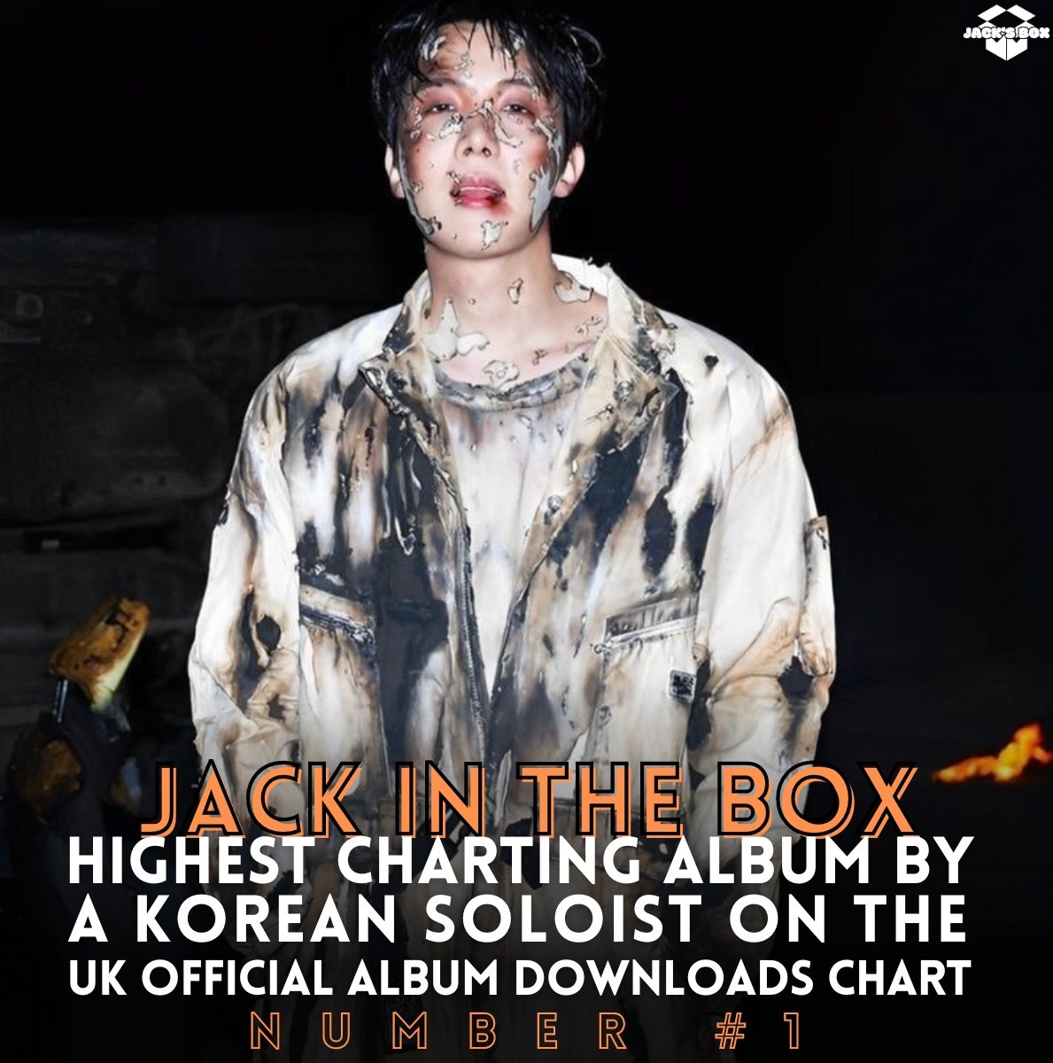Jacktohope's tweet photo. [📊] The Highest Charting Album by a Korean Soloist on the UK Official Album Downloads Chart

1️⃣ #JHOPE Jack In The Box https://t.co/nbQniblfzw