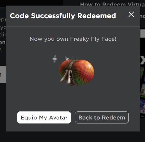 FREE ACCESSORY! HOW TO GET Freaky Fly Face! (ROBLOX  PRIME