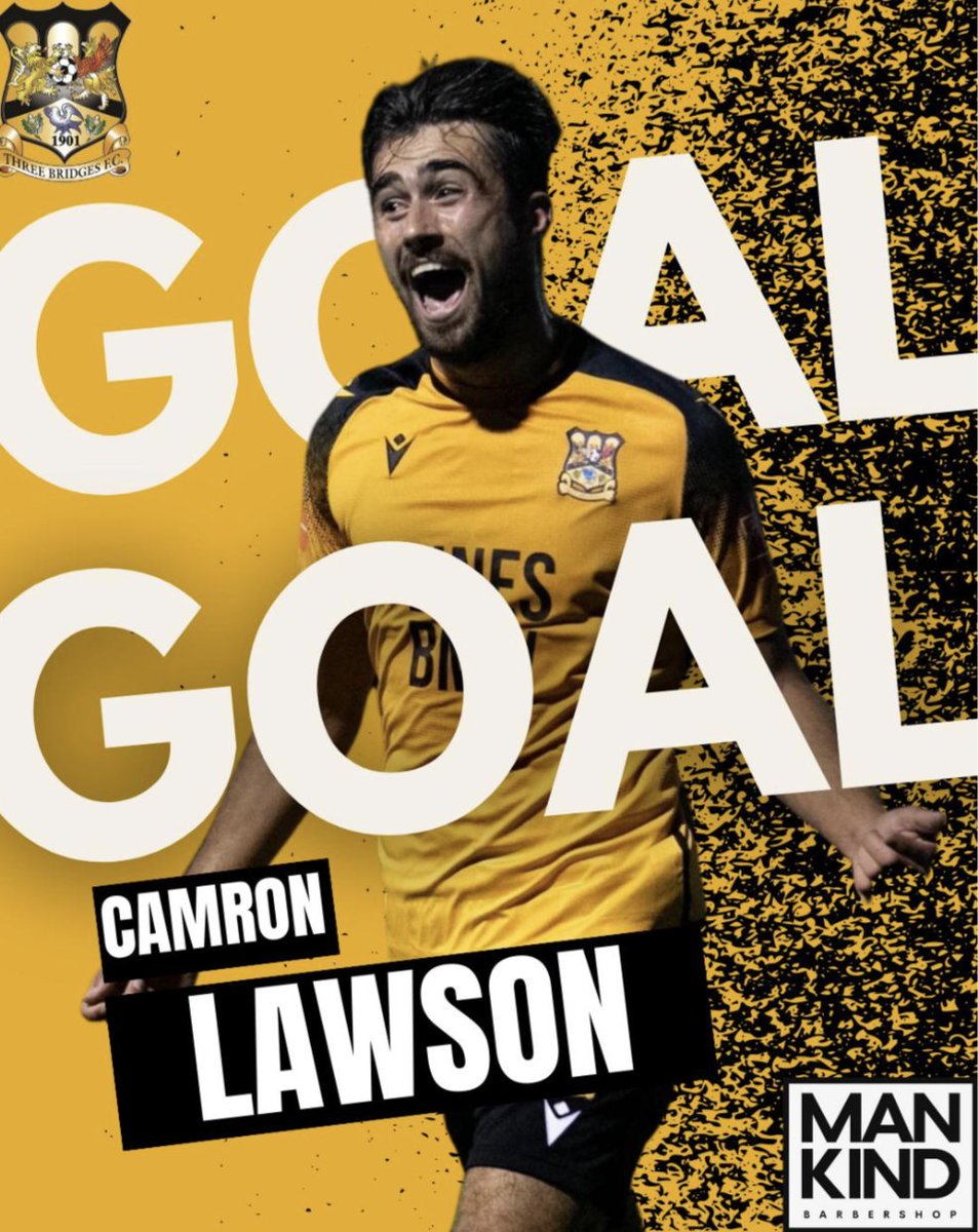 GOAL: Beckenham Town 1-1 THREE BRIDGES - Camron Lawson (39') #IsthmianLeague