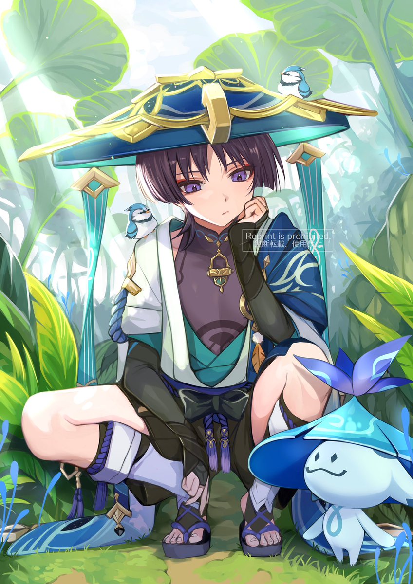 スカラマシュ(原神) ,放浪者 「Wanderer  #wanderer #scaramouche #Genshi」|アきナのイラスト