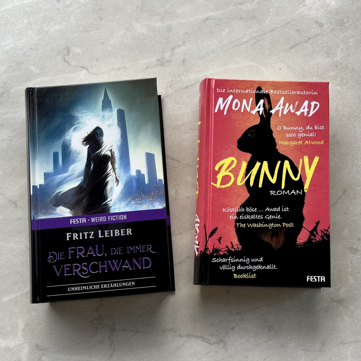 Neuerscheinungen bei <a href="/FestaVerlag/">Festa Verlag</a>: #Bunny steht seit der ersten Sichtung &amp; den Lobeshymnen auf der Liste, und #FritzLeiber ist einer der fantastischen Großmeister, die mein Feuer für das Genre so richtig entfacht haben, ein Best of seiner düsteren Storys wird ein toller Reread.