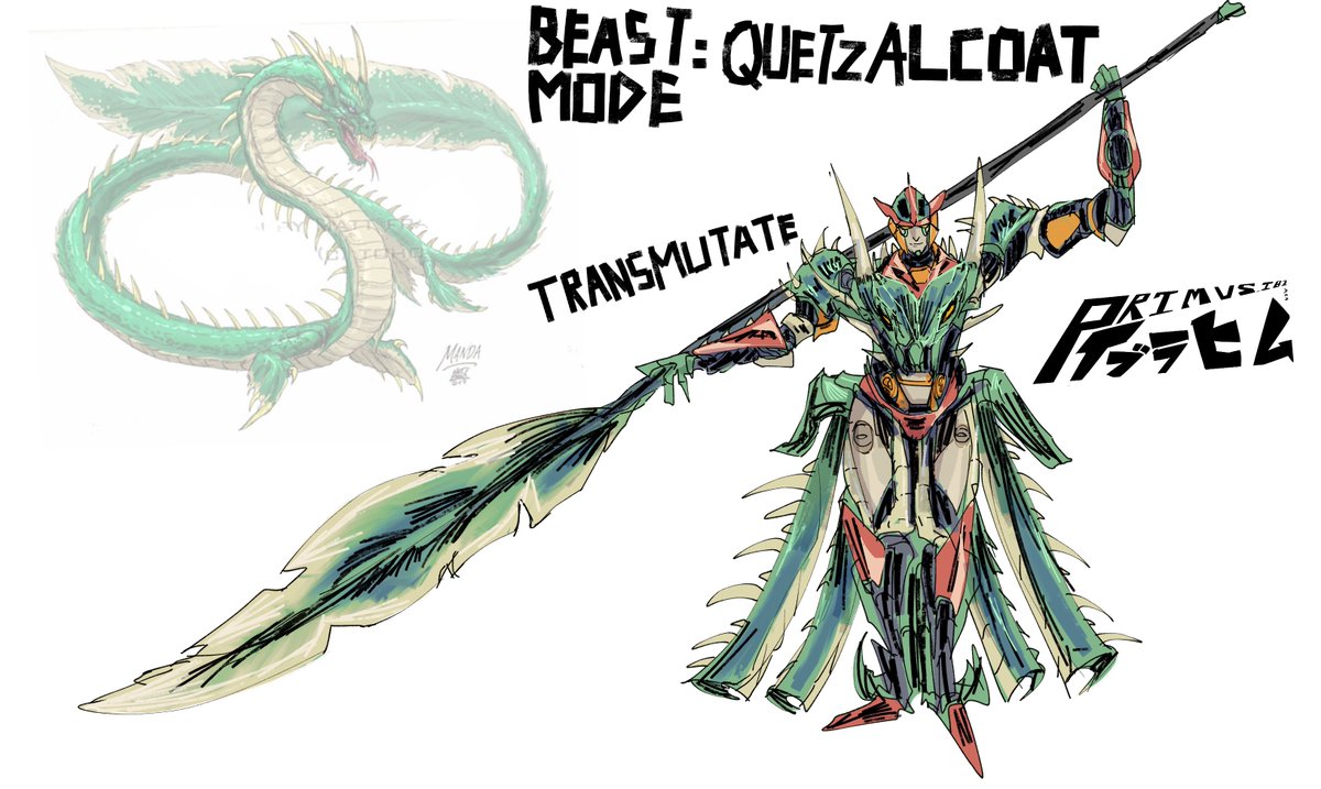 primusibi's tweet photo. Transmutate as a Quetzalcoat
-
Final vs Initial design
-
#transformers #godzilla #waspinatortransformers #beastmode #beastwars #transmutate #kaiju #monsterverse #transformersart #concept #conceptart #myart #conceptdesign #originaldesign https://t.co/3y7bqk4wc7
