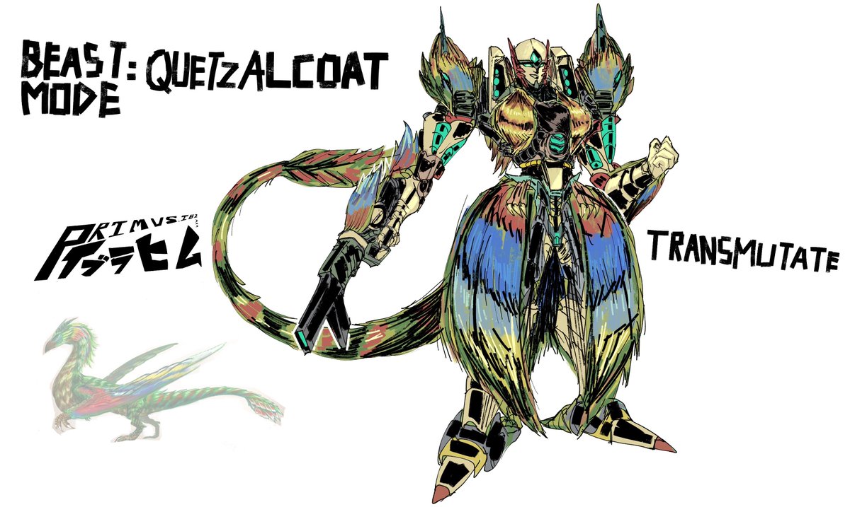 primusibi's tweet photo. Transmutate as a Quetzalcoat
-
Final vs Initial design
-
#transformers #godzilla #waspinatortransformers #beastmode #beastwars #transmutate #kaiju #monsterverse #transformersart #concept #conceptart #myart #conceptdesign #originaldesign https://t.co/3y7bqk4wc7