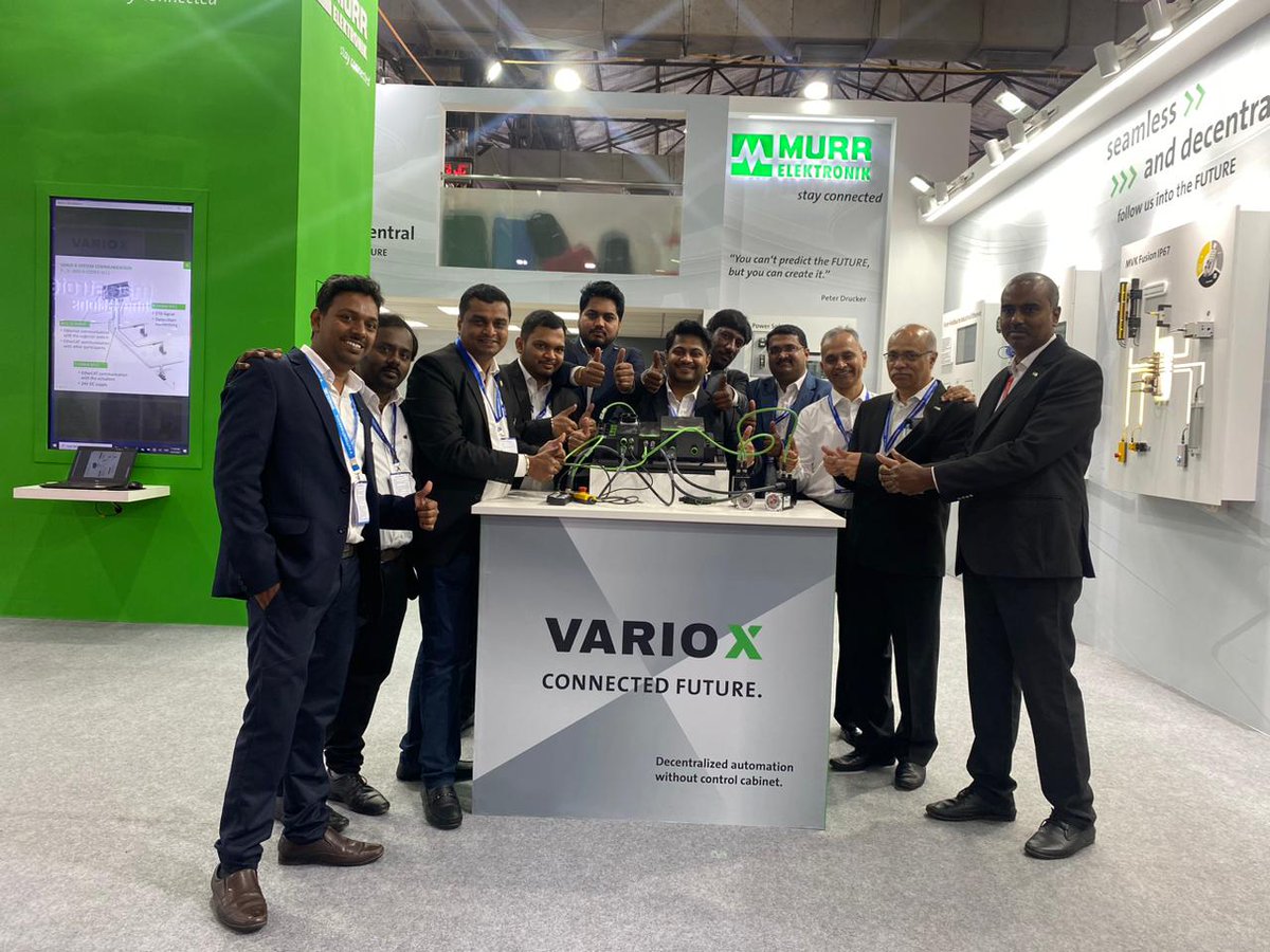 Here are our team members' contented expressions following a successful tradeshow.

Thank you to everyone who stopped to visit and shared the vision with us.

This is Automation Expo 2023 with Murrelektronik!

Stay Connected!
#automationexpo2023 #bombayexhibitioncentre #nesco