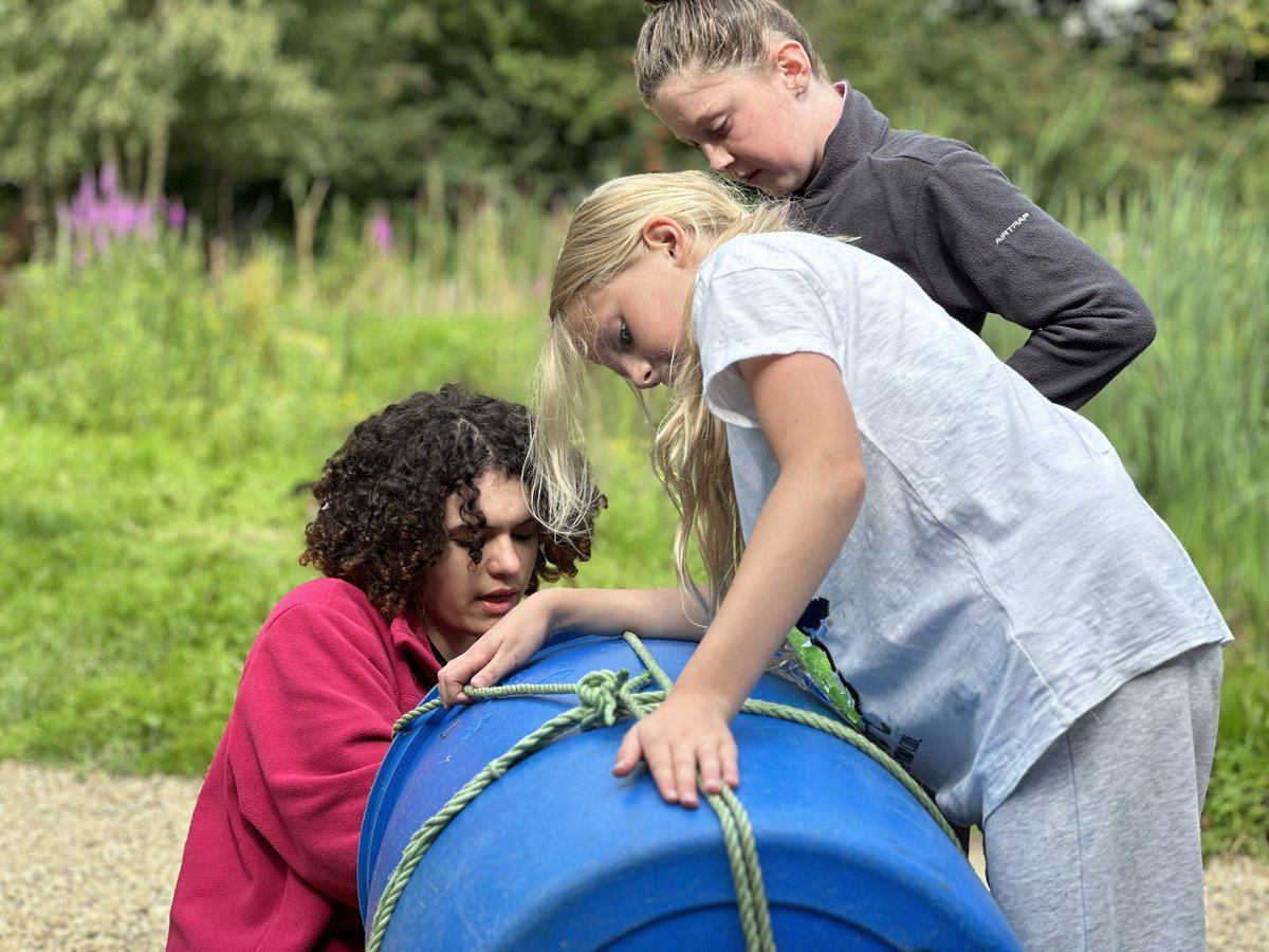 Thanks to the <a href="/CareTechFdn/">CareTech Foundation</a> our guides are working as a team, problem solving and building their own raft <a href="/Girlguiding/">Girlguiding</a> <a href="/Girlguiding_NWE/">Girlguiding North West England</a>