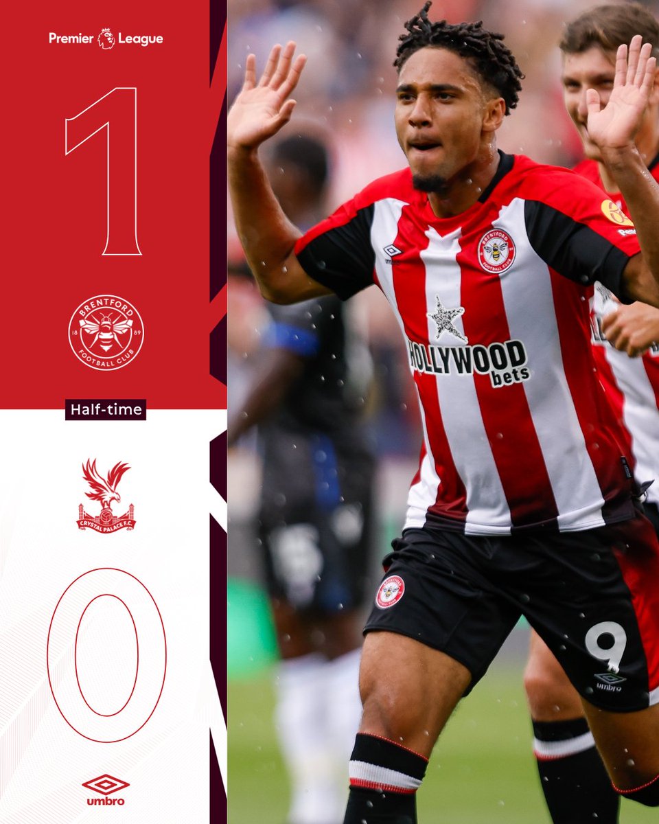 BrentfordFC's tweet photo. Schade's wonderstrike has us ahead 🙌

🐝 1-0 🦅
#BRECRY | #BrentfordFC https://t.co/Amqkvt6FST