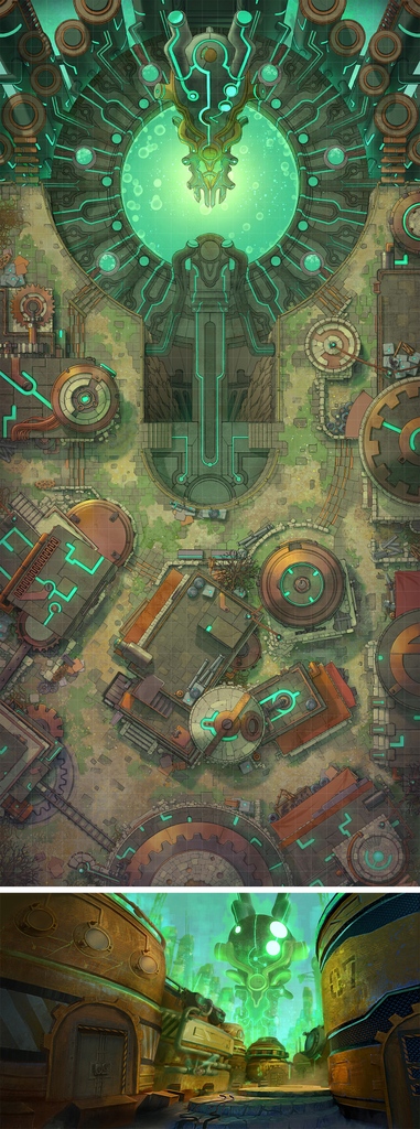 czepeku's tweet image. We just released our latest map and scene combo! The Warforged City Centre! Our map supporters all get a free animated scene too with this release! 🤖