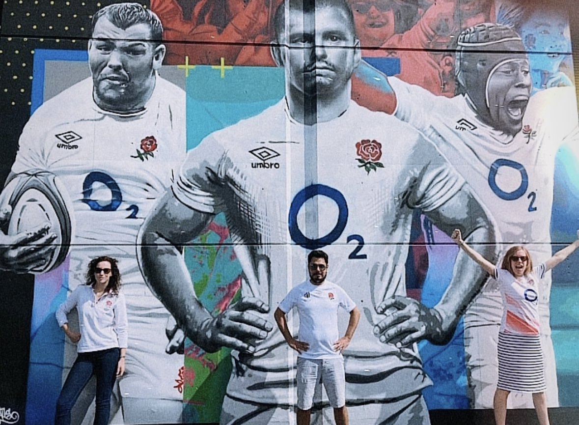 MegECooper's tweet photo. Out of office for today 🏉 #englandfiji @twickenham #matchdayguinness
 @GuinnessGB https://t.co/yl16BmlSDr